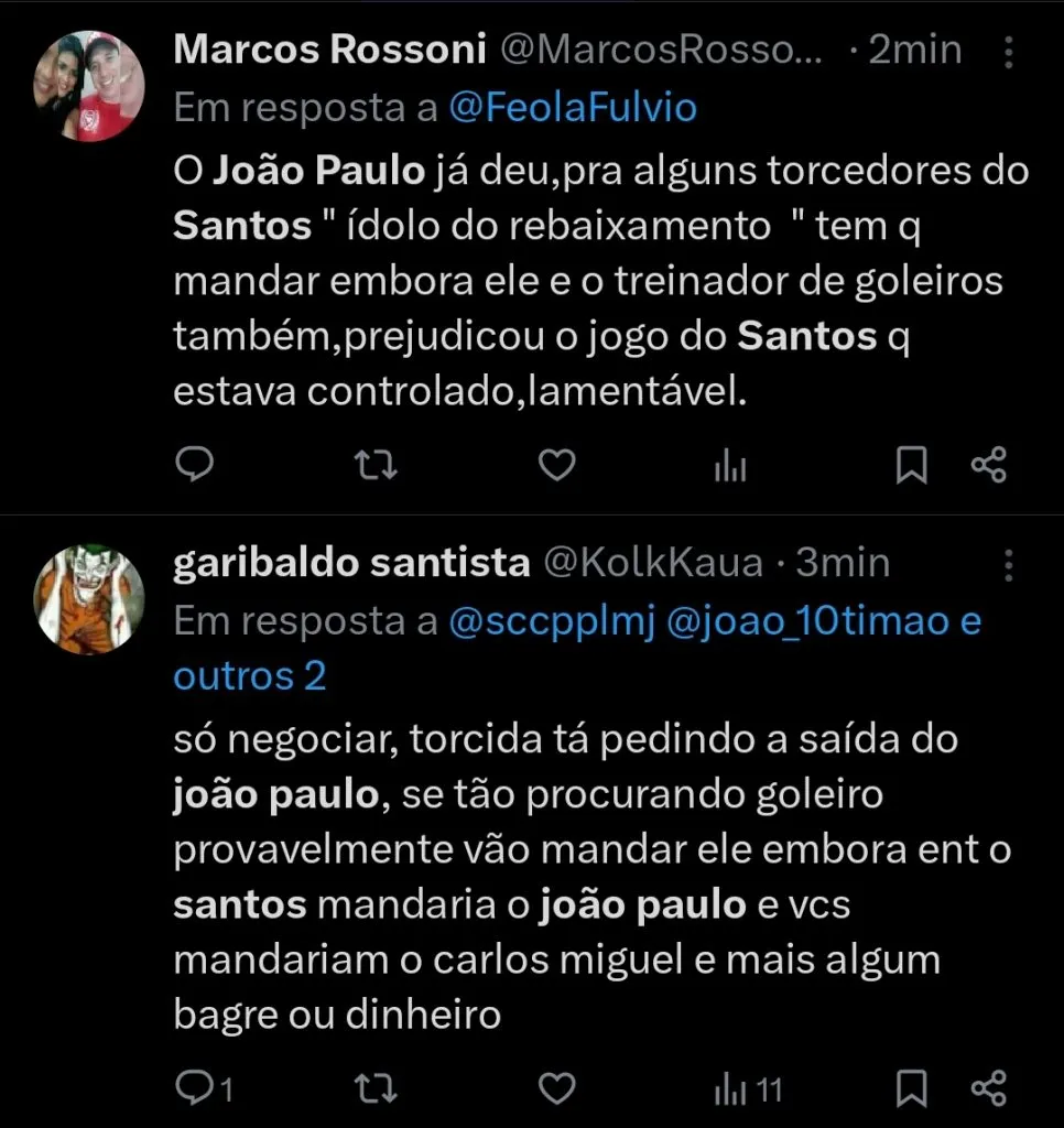 Repercussão via Twitter