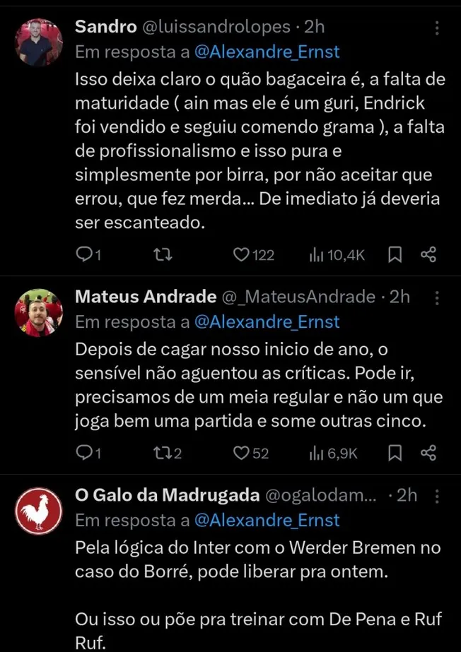 Repercussão via Twitter