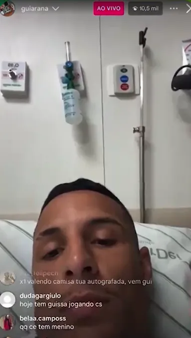 Jogador abriu uma transmissão ao vivo e continuou com as provocações ao rival Cruzeiro após o título do Estadual | Foto: reprodução