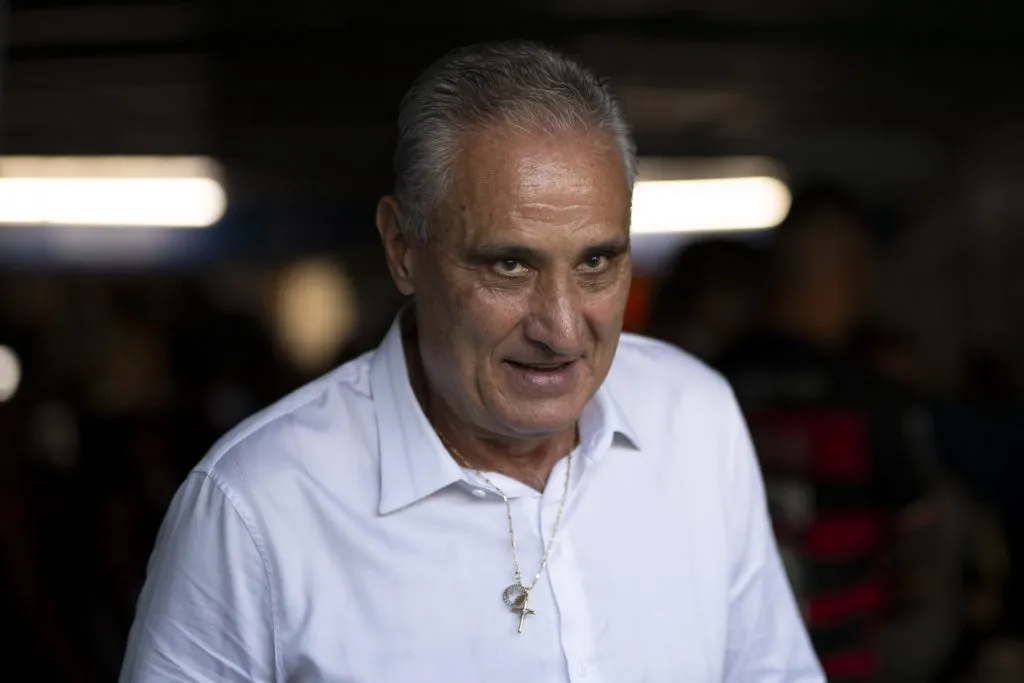Tite exaltou o trabalho do Palmeiras (Foto: Jorge Rodrigues/AGIF)