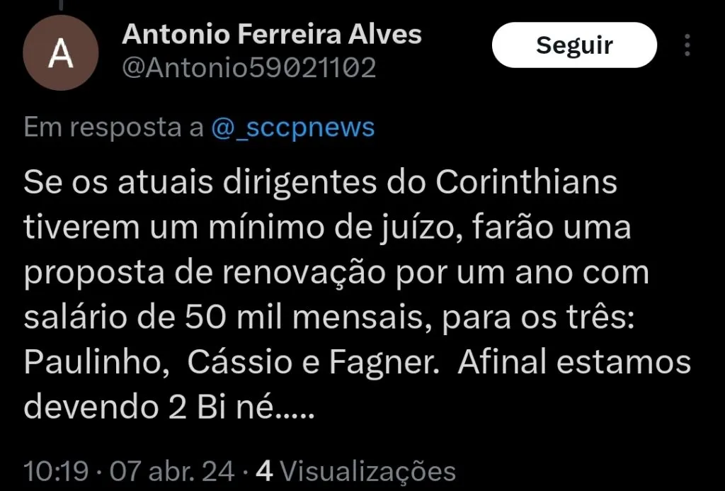 Repercussão via Twitter