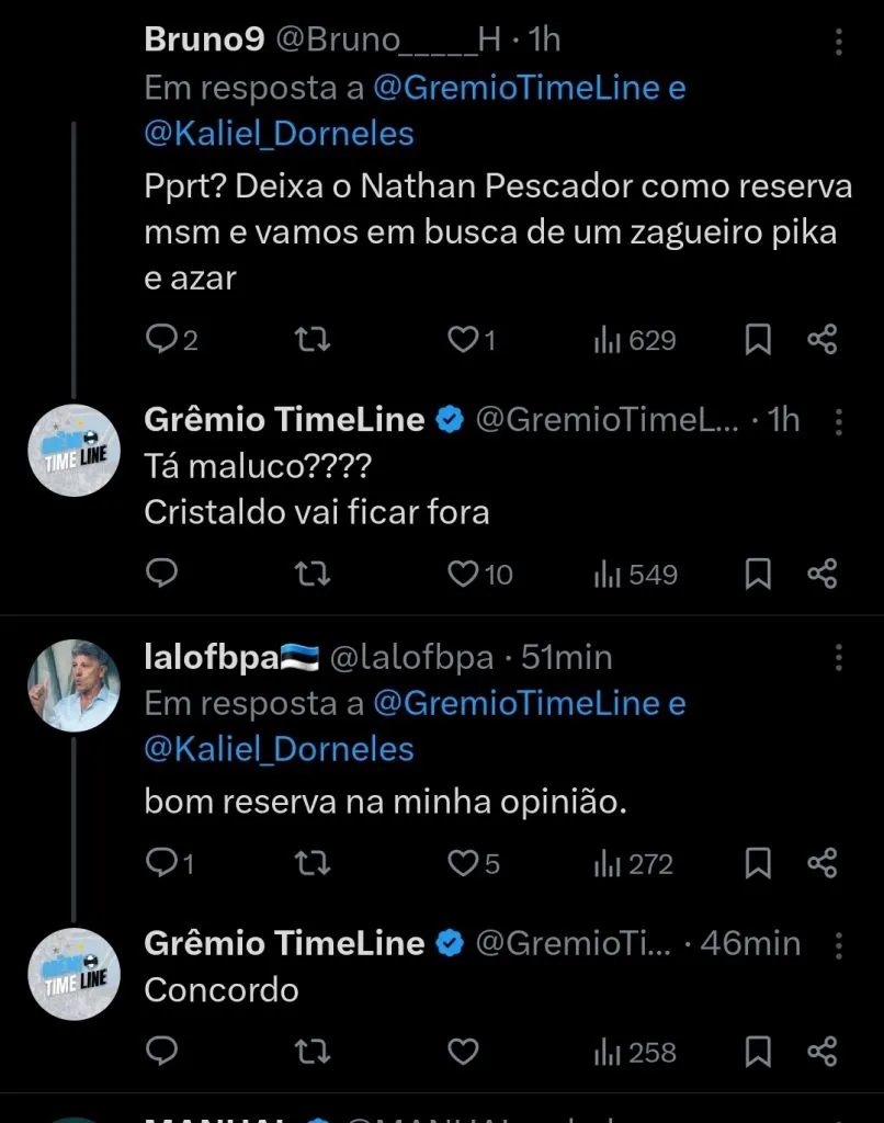 Repercussão via Twitter