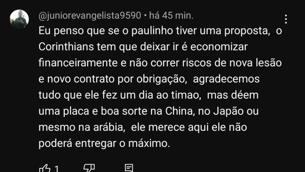 Repercussão via YouTube