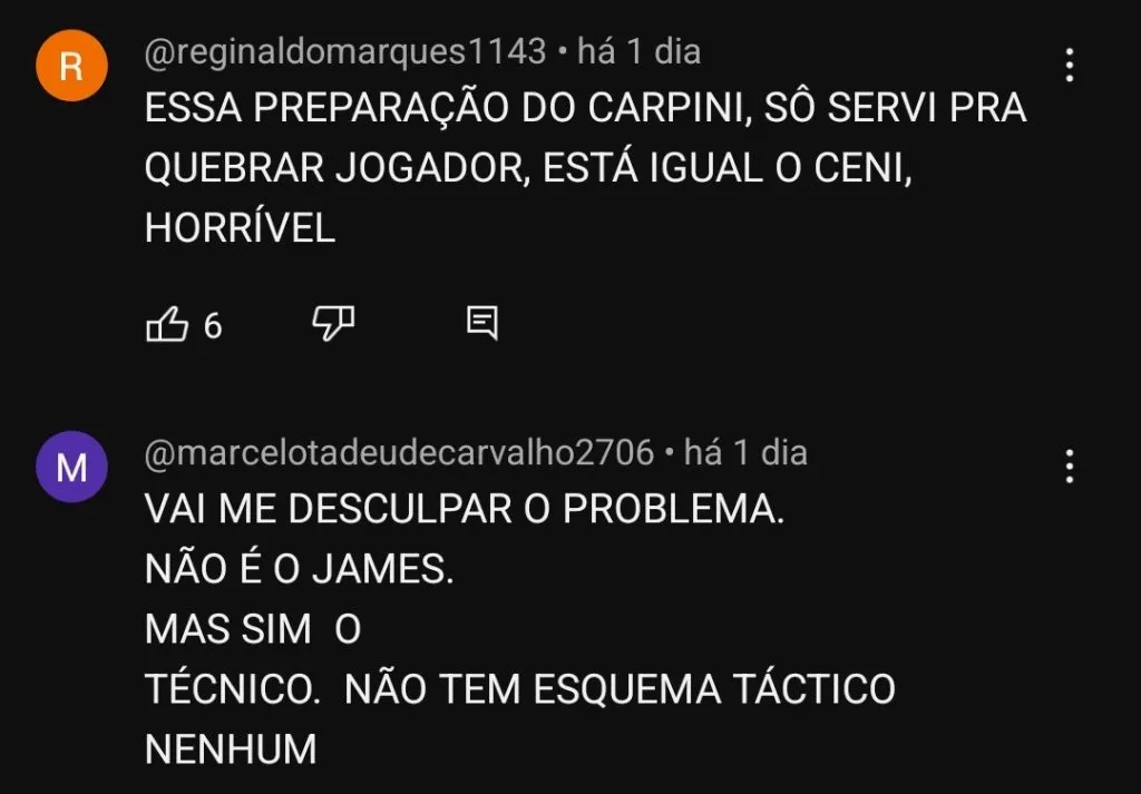 Repercussão via YouTube