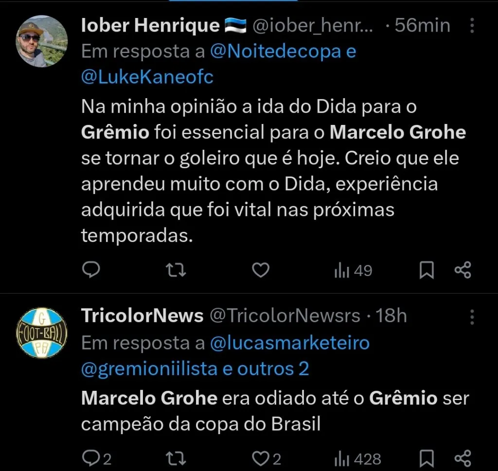 Repercussão via Twitter
