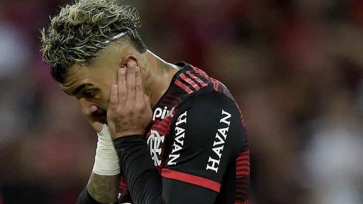 Gabi leva punição exemplar no Flamengo. Foto: Alexandre Loureiro/Getty Images
