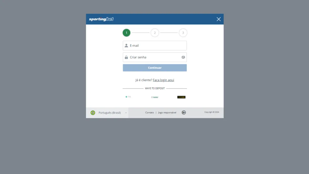 Sportingbet-cadastro