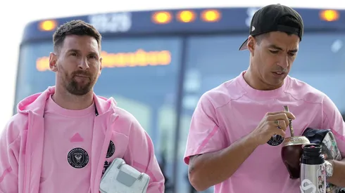 Jogadores do Inter Miami foram cobrar a arbitragem e o treinador do Monterrey (Photo by Rich Storry/Getty Images)