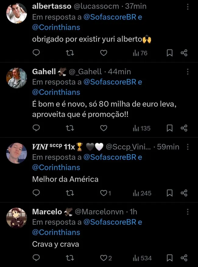 Repercussão via Twitter