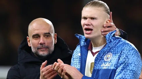 Guardiola rebateu críticas ao centroavante (Foto: Clive Rose/Getty Images)