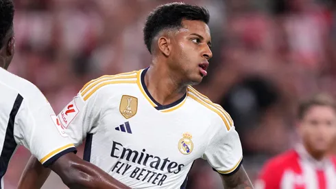 Rodrygo roubou a cena no último jogo do Real Madrid (Foto: Juan Manuel Serrano Arce/Getty Images)