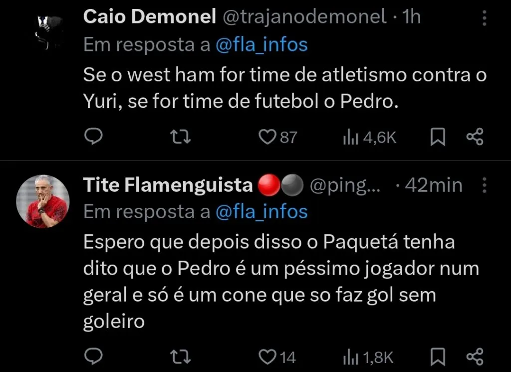 Repercussão via Twitter