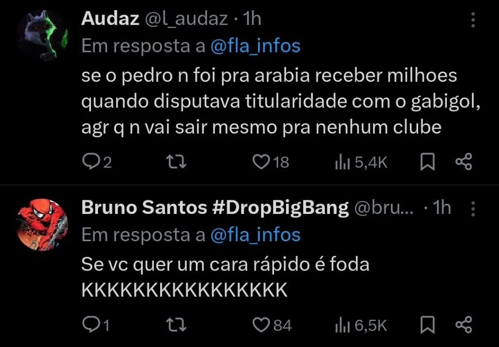 Repercussão via Twitter
