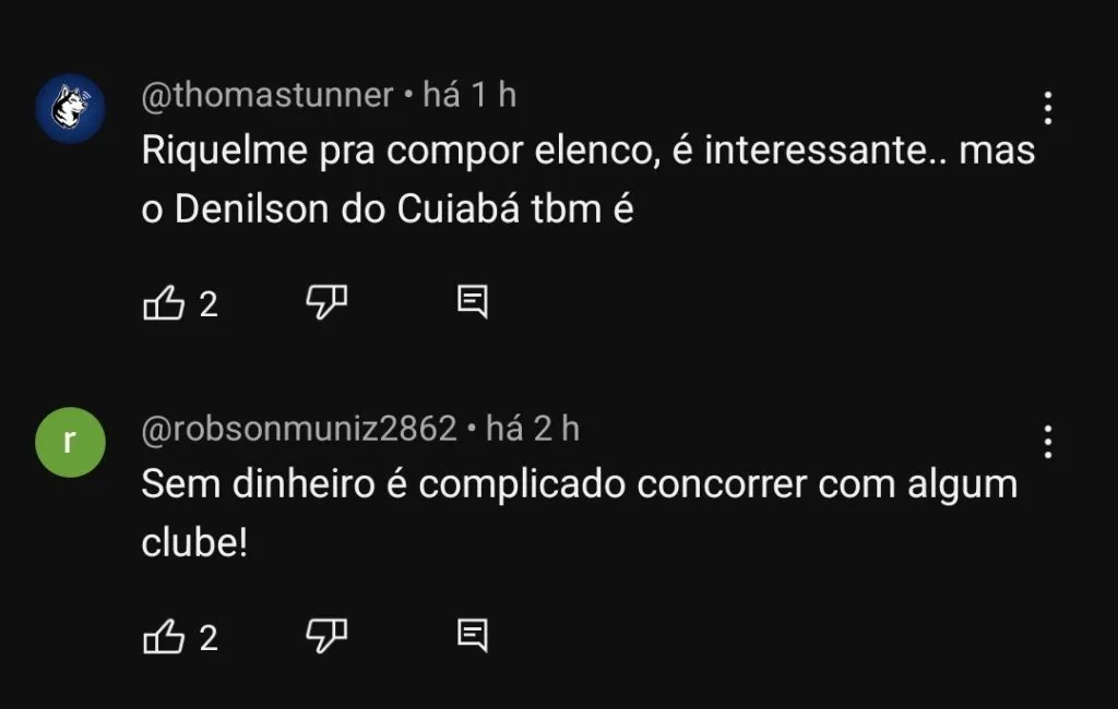 Repercussão via YouTube