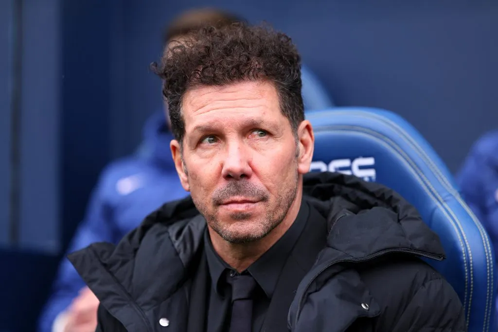 Simeone, técnico do Atlético. (Photo by Fran Santiago/Getty Images)