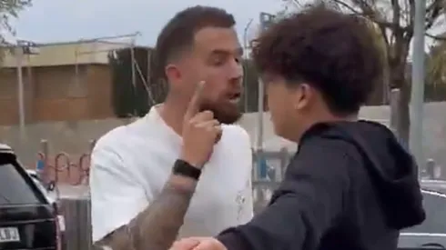 Iñigo Martínez discutiu com torcedor (Foto: Reprodução/X)