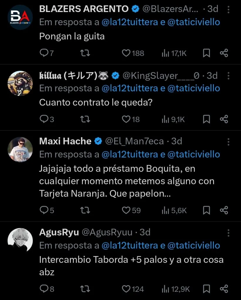 Repercussão via Twitter