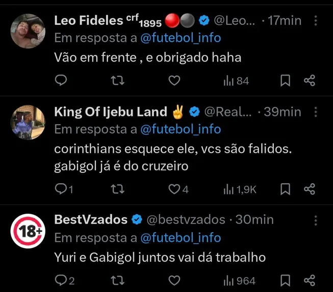 Repercussão via Twitter