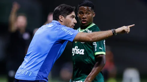 Abel Ferreira, Endrick . (Photo by Alexandre Schneider/Getty Images)