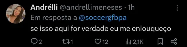 Repercussão via Twitter