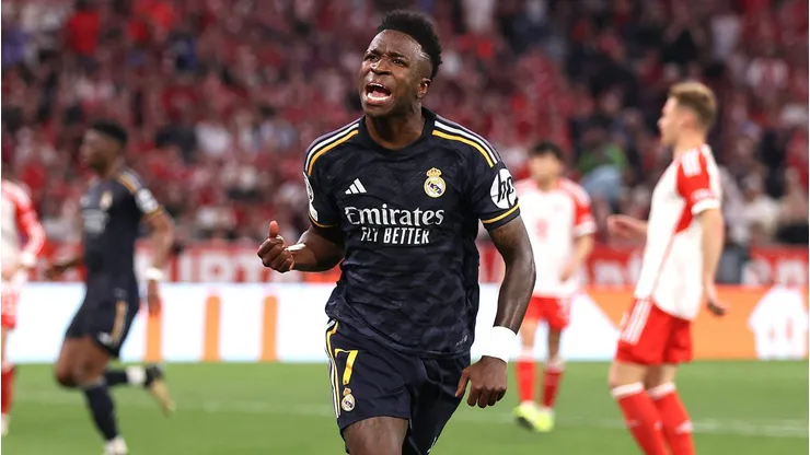 Vinicius Junior of Real Madrid . (Photo by Alex Pantling/Getty Images) (Photo by Alex Pantling/Getty Images)