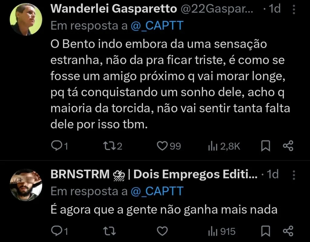 Repercussão via Twitter