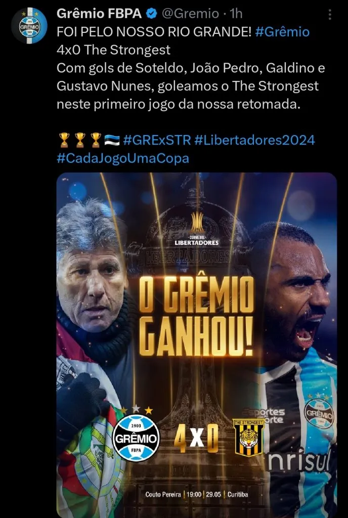 Repercussão via Twitter