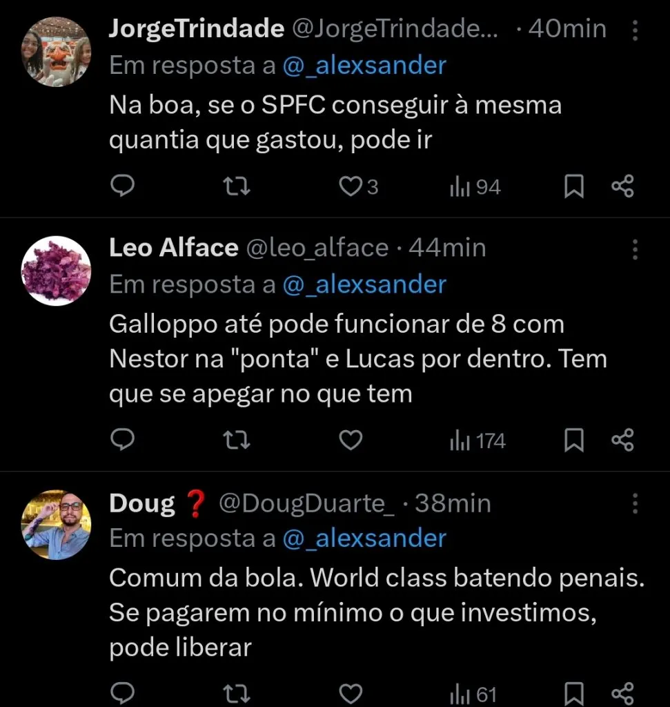 Repercussão via Twitter