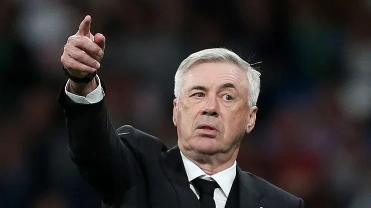 Ancelotti pode chegar à 7ª Champions na carreira. Foto: Florencia Tan Jun/Getty Images