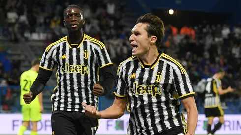 Chiesa comemorando gol pela Juventus