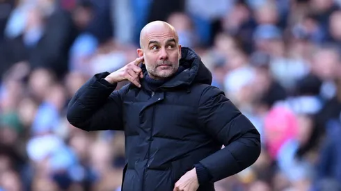 Guardiola em partida pelo Manchester City