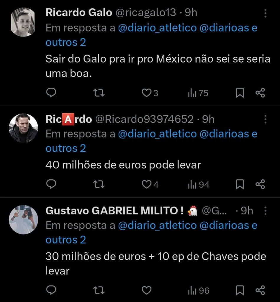 Repercussão via Twitter