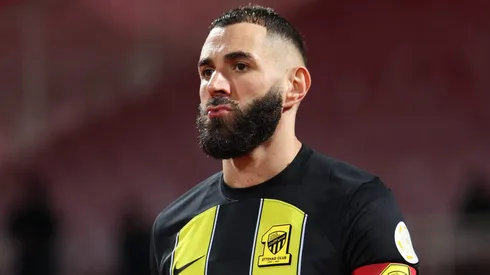 Karim Benzema, ex-Real Madrid, negocia com novo clube e pode deixar o Al-Ittihad. (Photo by Yasser Bakhsh/Getty Images)