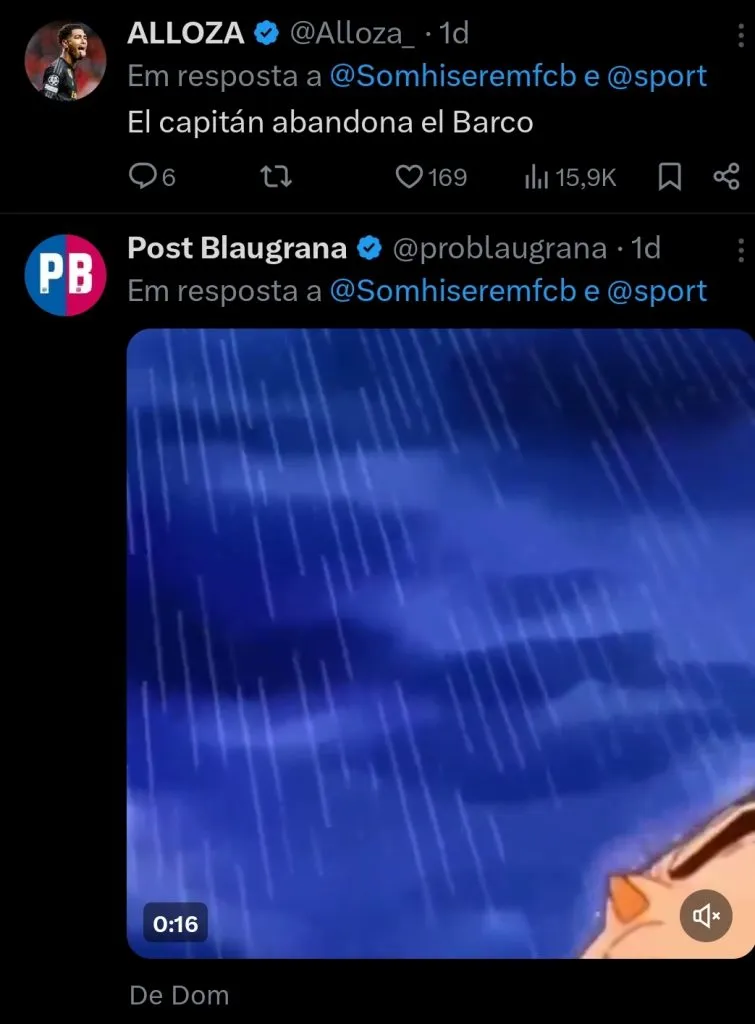 Repercussão via Twitter