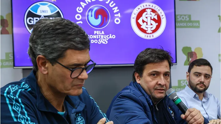 Grêmio e Inter estão juntos pela reconstrução do Sul. Foto: Lucas Uebel/Grêmio FBPA