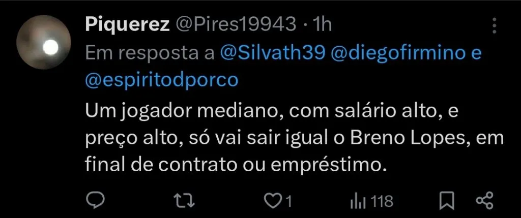 Repercussão via Twitter