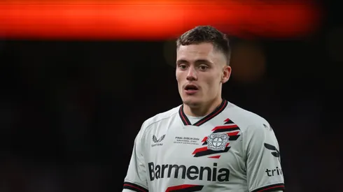 O Bayer Leverkusen sofreu uma derrota para a Atalanta na final da Liga Europa, em Dublin (Foto: Alex Grimm/Getty Images)