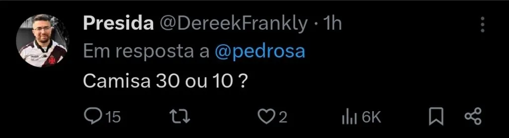 Repercussão via Twitter