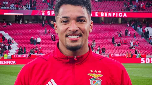 Arsenal tem 'carta na manga' para anunciar Marcos Leonardo, do Benfica; Santos pode lucrar. (Foto: Divulgação/SL Benfica)