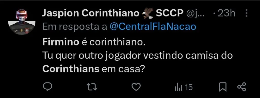 Repercussão via Twitter