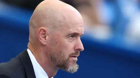 Ten Hag, técnico do Manchester United. (Photo by Michael Steele/Getty Images)