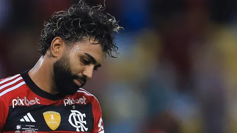 Gabigol em partida pelo Flamengo