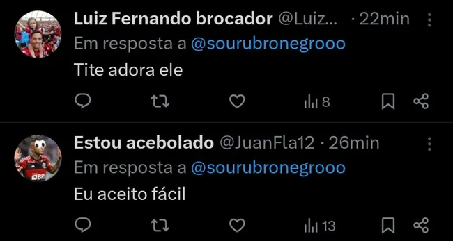 Repercussão via Twitter