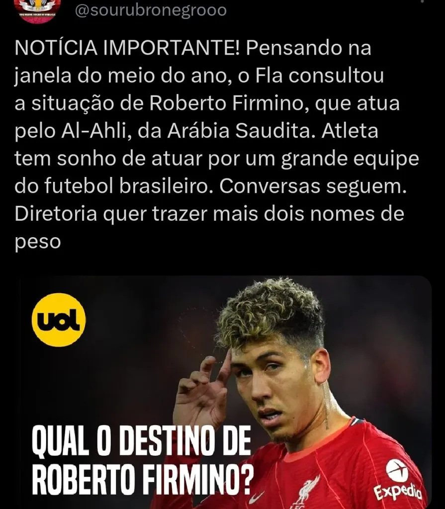 Repercussão via Twitter