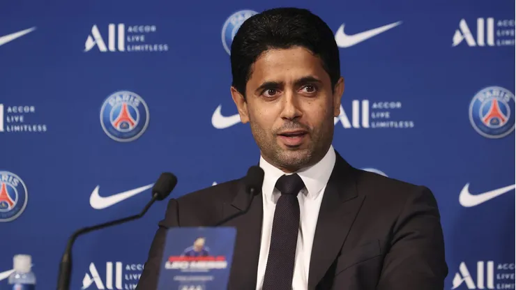 Presidente do PSG tenta reformular elenco, após nova decepção na Champions League. Foto: Sebastien Muylaert/Getty Images.