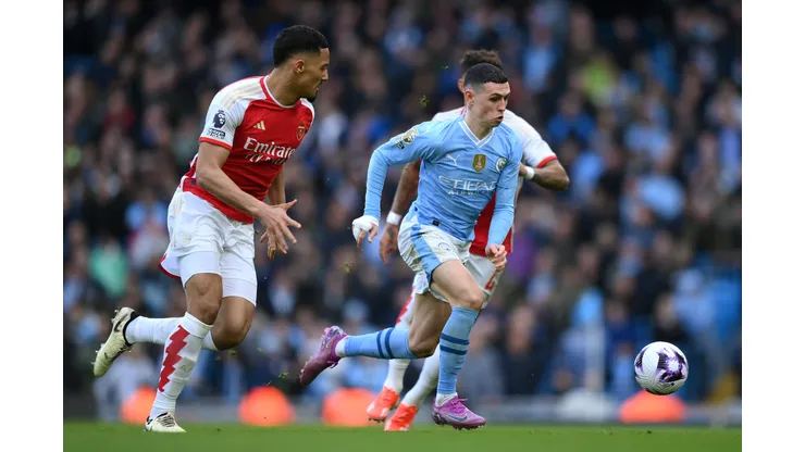 Arsenal e City duelaram pela liderança em mais uma temporada da Premier League (Foto: Justin Setterfield/Getty Images)