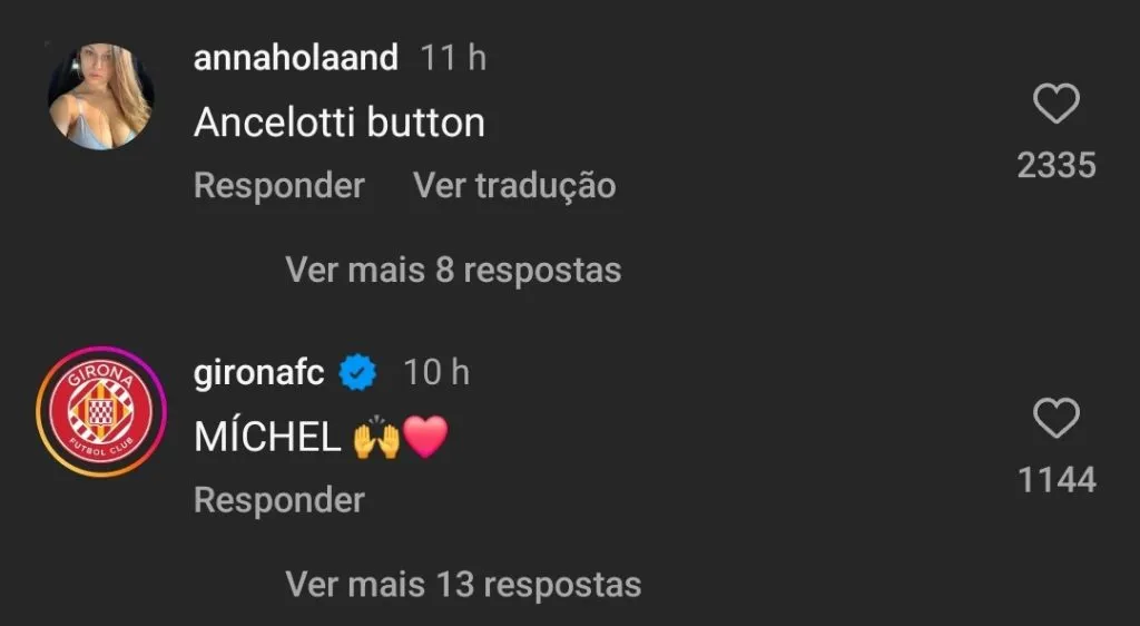 Repercussão via Instagram