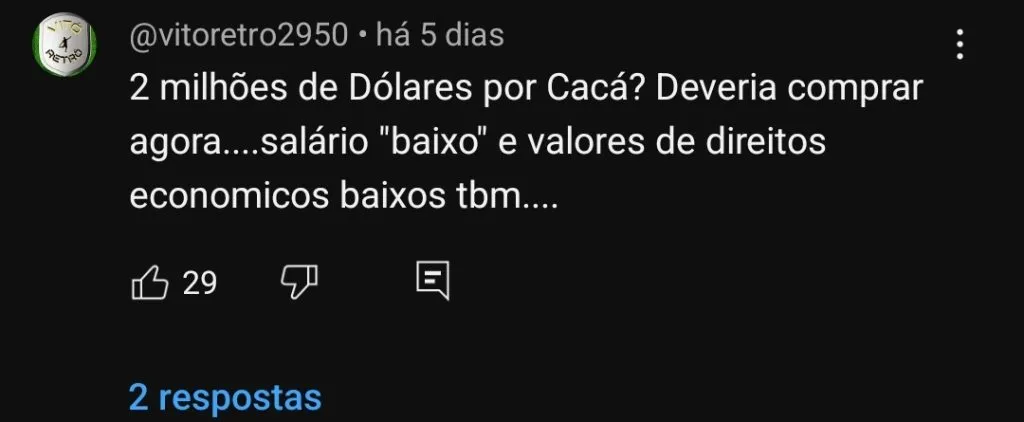 Repercussão via YouTube