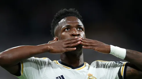 Vini Jr marca dois gols na goleada de 5 a 0. Foto: Clive Brunskill/Getty Images