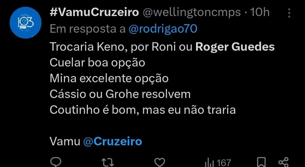 Repercussão via Twitter
